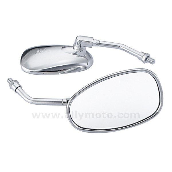 88 Universal Motorcycle Scooter Atv Chrome Mirrors 10Mm Standard Rh Thread